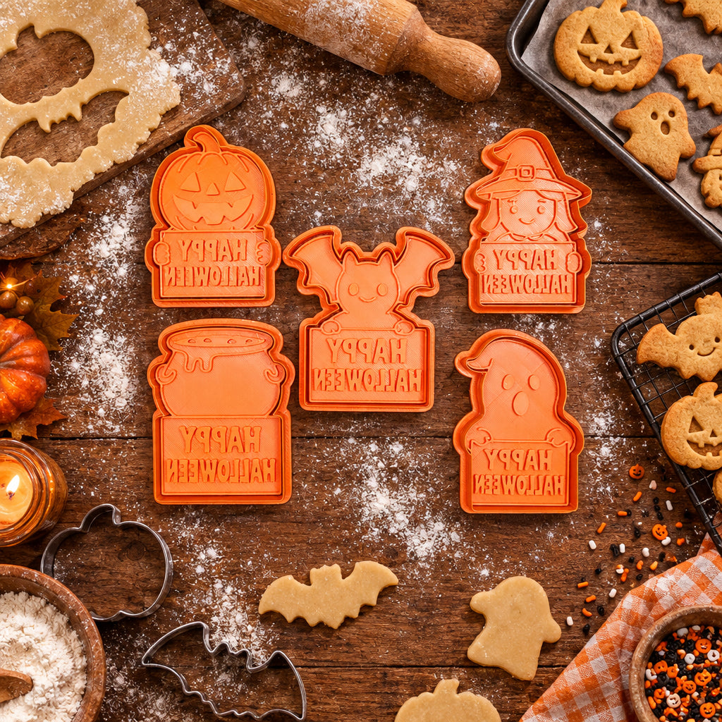 Cortador de Galletas Halloween kit con 5 unidades