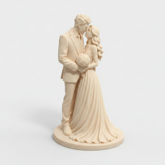 Topo de tarta matrimonio romantico